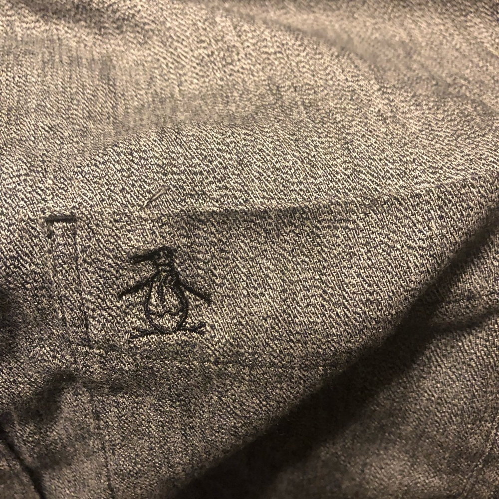 Penguin grey button up